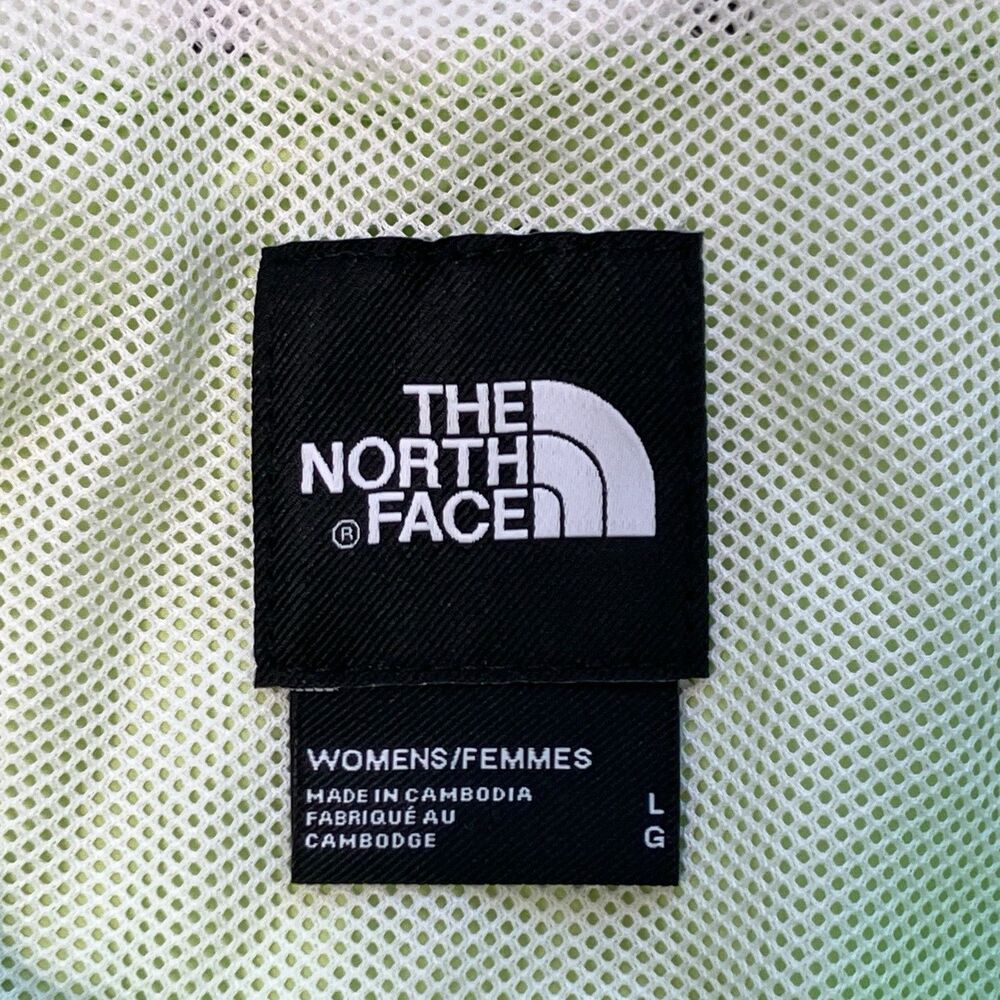 The North Face Lightweight Jacket Women L Green Windbreaker Hydrenaline Full Zip - Picture 7 of 13